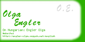 olga engler business card